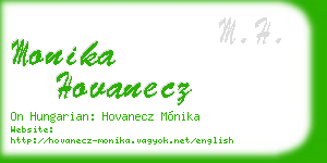 monika hovanecz business card